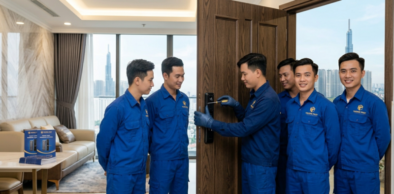 Dịch vụ lắp khóa vân tay tại winhomes bình thạnh tphcm giá rẻ