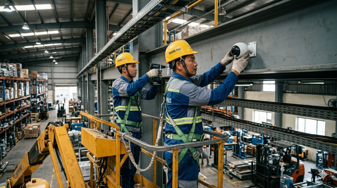 lắp camera nhà xưởng  giá rẻ chất lượng